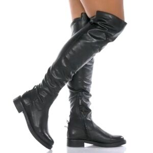 🌻NEW NWOT Sam Edelman Narisa Black Tall Over-The-Knee Boots Size 37 = US Size 7